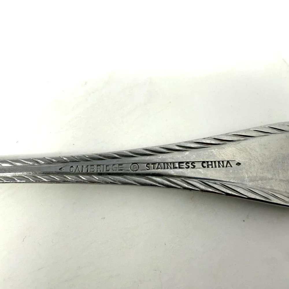 Cambridge Carlyle Flatware Stainless Steel Silverware Twisted Rope Edge Set‎ 9